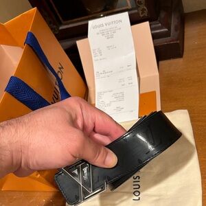 Louis Vuitton Black Monogram Belt